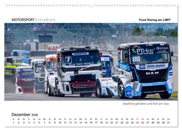 Produktbild: Truck Racing am LIMIT - Panoramabilder (Wandkalender 2026 DIN A2 quer), CALVENDO Monatskalender