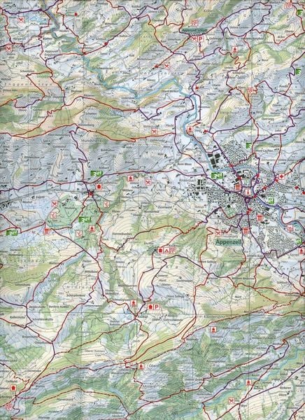Produktbild: Wanderkarte Appenzellerland
