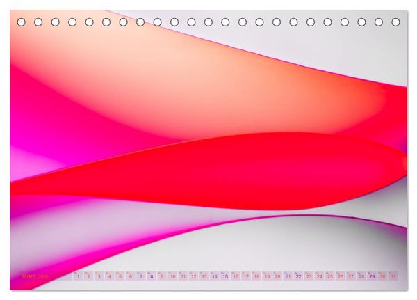 Produktbild: Formen und Farben - Abstrakte Makrofotografie (Tischkalender 2026 DIN A5 quer), CALVENDO Monatskalender