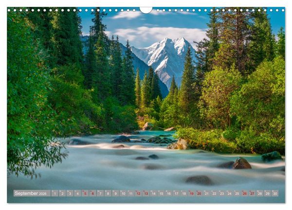 Produktbild: Kirgistan Bergparadies in Zentralasien (Wandkalender 2026 DIN A3 quer), CALVENDO Monatskalender