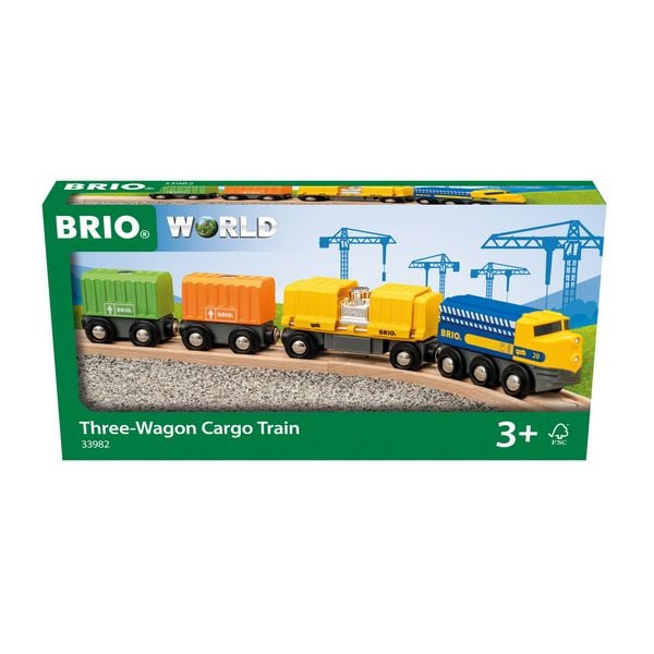 Produktbild: BRIO World - G&uuml;terzug mit drei Waggons