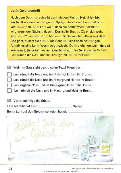 Produktbild: Das &Uuml;bungsheft Lesen 3
