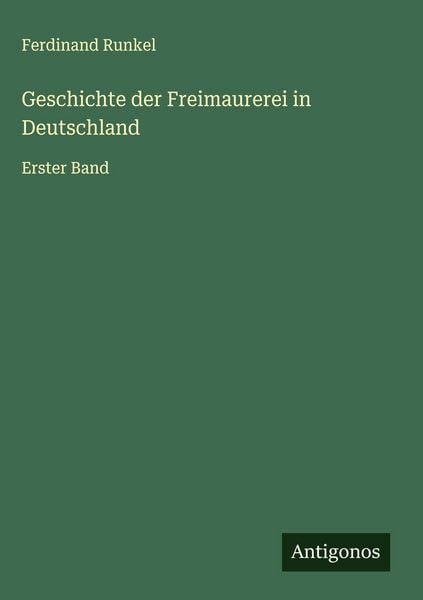 Produktbild: Geschichte der Freimaurerei in Deutschland