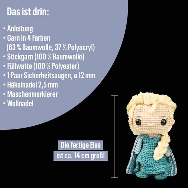 Produktbild: Funkogurumi Elsa. Das inoffizielle H&auml;kelset