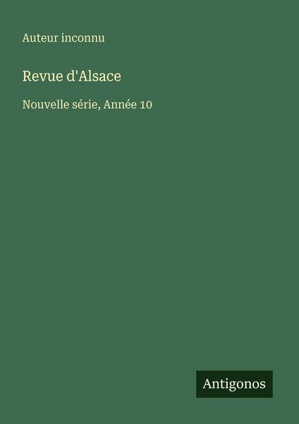 Produktbild: Revue d'Alsace
