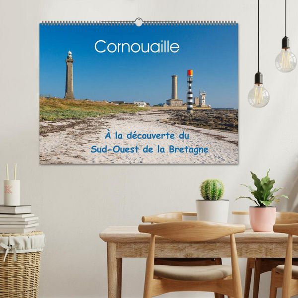 Produktbild: Cornouaille &Agrave; la d&eacute;couverte du Sud-Ouest de la Bretagne (Calendrier mural 2026 DIN A2 vertical), CALVENDO calendrier mensuel