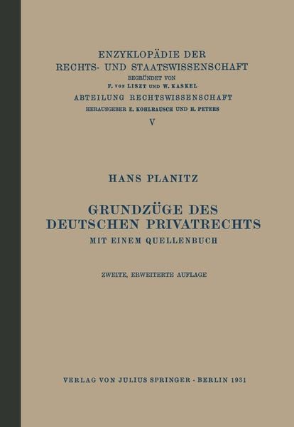 Produktbild: Grundz&uuml;ge des Deutschen Privatrechts
