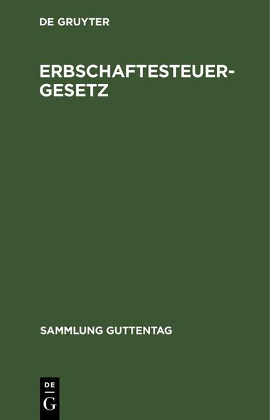 Produktbild: Erbschaftesteuergesetz