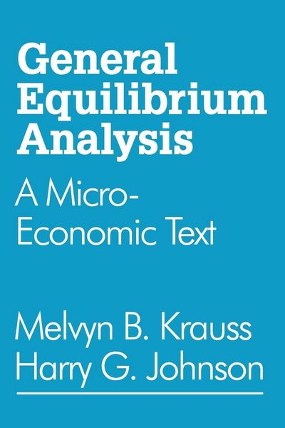 Produktbild: General Equilibrium Analysis