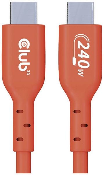 Produktbild: Club3D USB-C&reg; Kabel USB 2.0 USB-C&reg; Stecker 4.00m Orange CAC-1515