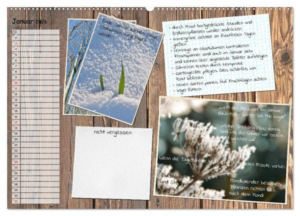 Produktbild: Was ist noch im Garten zu tun? (Wandkalender 2026 DIN A2 quer), CALVENDO Monatskalender