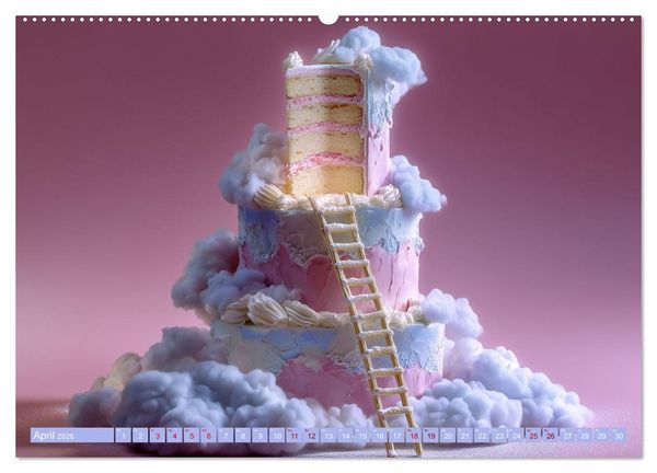 Produktbild: Sweet Wonders. Fantastische Tortenkreationen (hochwertiger Premium Wandkalender 2026 DIN A2 quer), Kunstdruck in Hochglanz