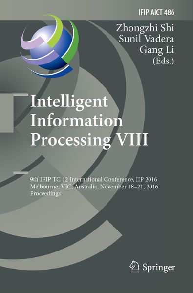 Produktbild: Intelligent Information Processing VIII