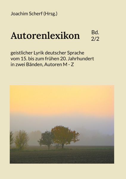 Produktbild: Autorenlexikon geistlicher Lyrik deutscher Sprache, Band 2