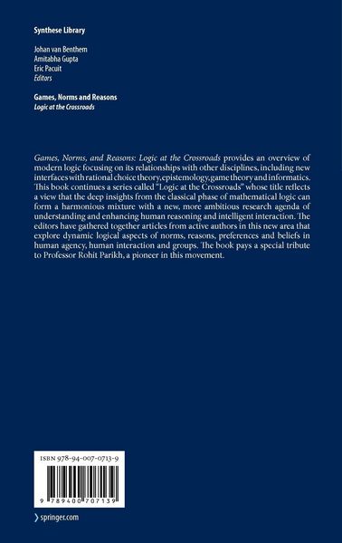 Produktbild: Games, Norms and Reasons