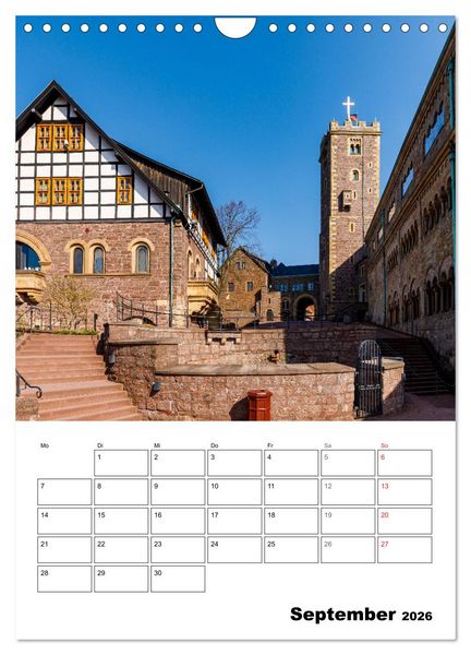 Produktbild: Die Th&uuml;ringer Wartburg (Wandkalender 2026 DIN A4 hoch), CALVENDO Monatskalender