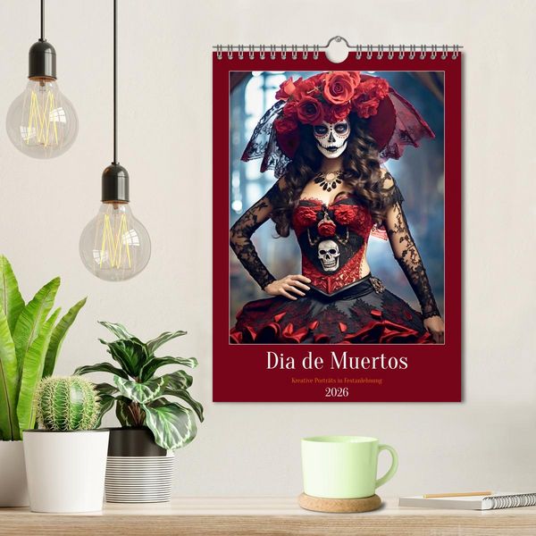 Produktbild: Dia de Muertos Kreative Portr&auml;ts in Festanlehnung (Wandkalender 2026 DIN A4 hoch), CALVENDO Monatskalender