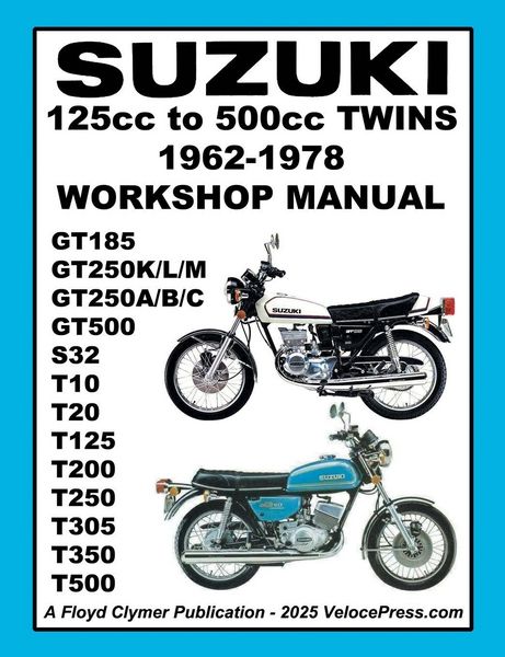 Produktbild: SUZUKI 125cc to 500cc TWINS 1962-1978 WORKSHOP MANUAL