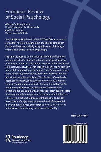 Produktbild: European Review of Social Psychology