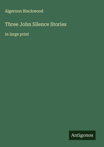 Produktbild: Three John Silence Stories