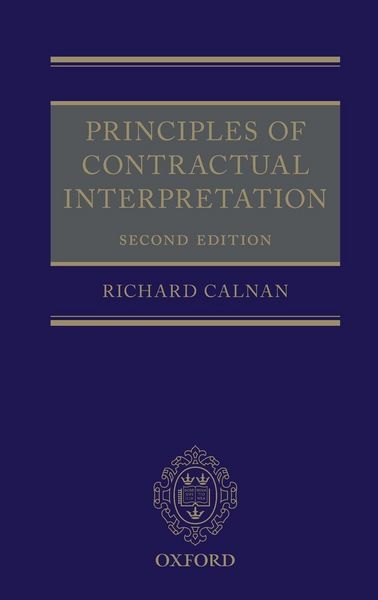 Produktbild: PRINCIPLES OF CONTRACT INTERPRETAT 2E C
