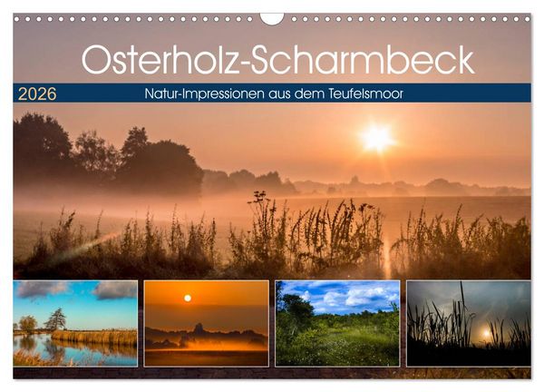 Produktbild: Osterholz-Scharmbeck, Natur-Impressionen aus dem Teufelsmoor (Wandkalender 2026 DIN A3 quer), CALVENDO Monatskalender