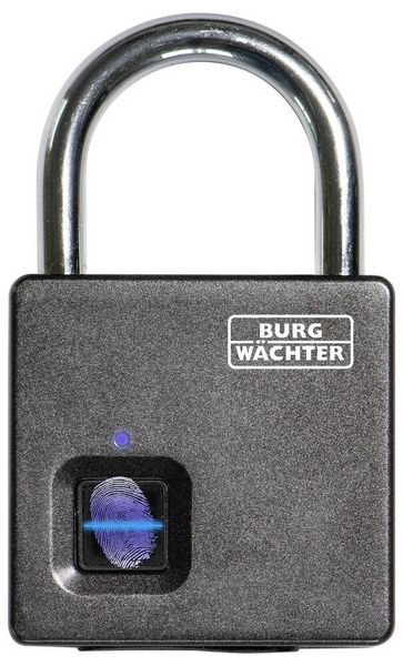 Produktbild: Burg W&auml;chter Scan & Lock 610/53 SB Vorh&auml;ngeschloss 53mm Fingerabdruckschloss