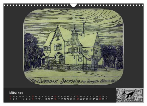 Produktbild: Lebensr&auml;ume um 1900 (Wandkalender 2026 DIN A3 quer), CALVENDO Monatskalender