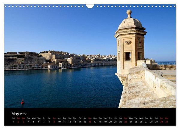 Produktbild: Malta. The sunny island full of charm. (Wall Calendar 2027 DIN A3 landscape), CALVENDO 12 Month Wall Calendar