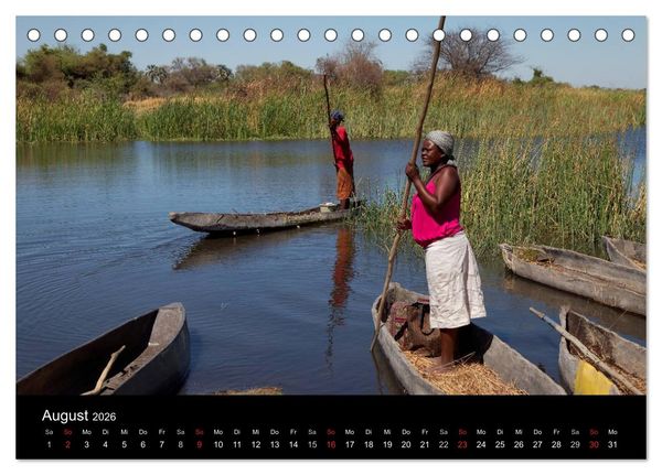 Produktbild: Naturerlebnis Botswana (Tischkalender 2026 DIN A5 quer), CALVENDO Monatskalender
