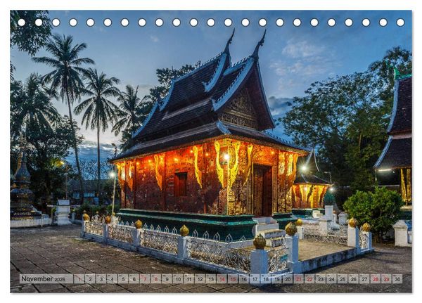 Produktbild: Laos - An den Ufern des Mekong (Tischkalender 2026 DIN A5 quer), CALVENDO Monatskalender
