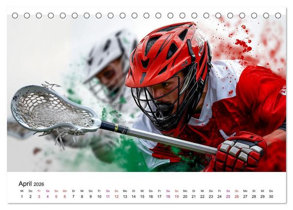 Produktbild: Lacrosse cool (Tischkalender 2026 DIN A5 quer), CALVENDO Monatskalender