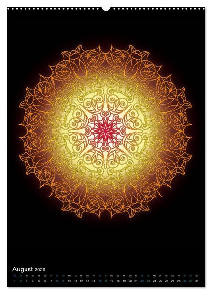 Produktbild: Mandala-Kalender 2026 (hochwertiger Premium Wandkalender 2026 DIN A2 hoch), Kunstdruck in Hochglanz