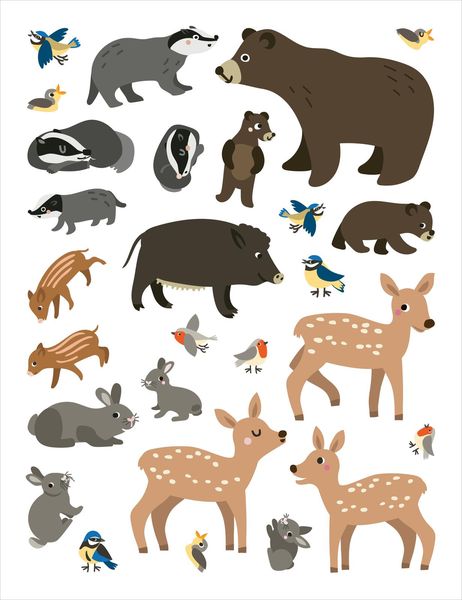 Produktbild: Mein allererster Stickerblock &ndash; Tierkinder