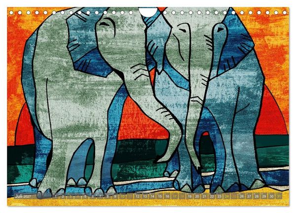 Produktbild: Elefanten-Tr&auml;ume (Wandkalender 2027 DIN A4 quer), CALVENDO Monatskalender