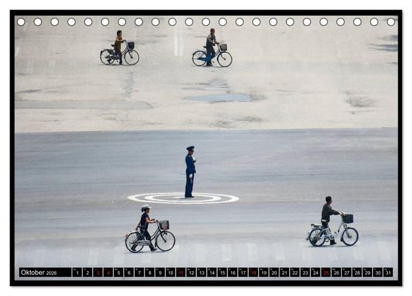 Produktbild: Nordkorea - Die gro&szlig;e Leere (Tischkalender 2026 DIN A5 quer), CALVENDO Monatskalender