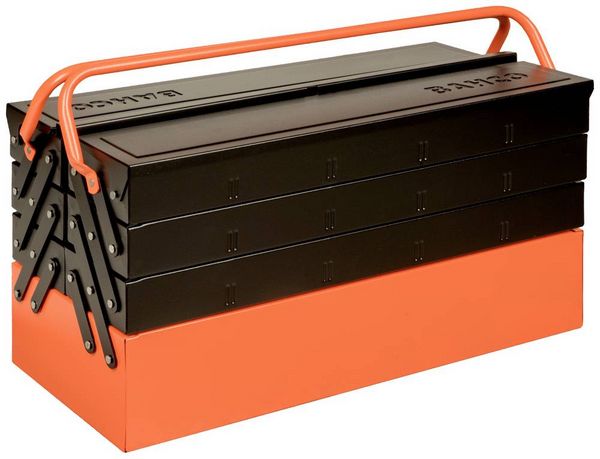 Produktbild: Bahco 1497MBF750 Werkzeugkasten unbest&uuml;ckt Metall Schwarz/Orange