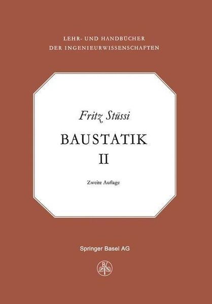Produktbild: Vorlesungen &uuml;ber Baustatik
