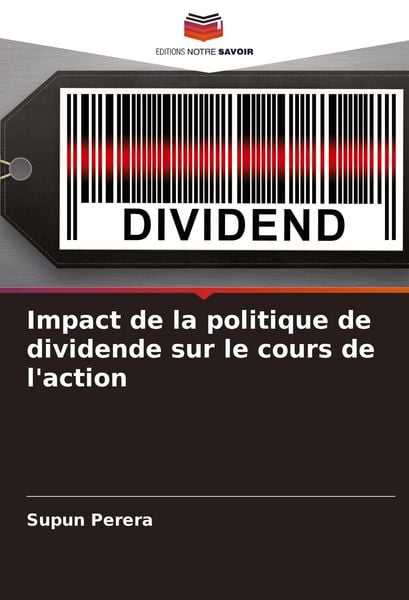 Produktbild: Impact de la politique de dividende sur le cours de l'action
