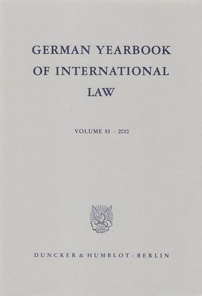 Produktbild: German Yearbook of International Law - Jahrbuch f&uuml;r Internationales Recht.