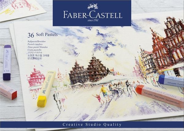 Produktbild: Faber-Castell Softpastellkreiden, 36er Set Etui