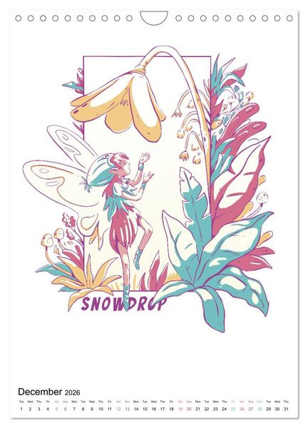 Produktbild: Enchanted World of Flowers (Wall Calendar 2026 DIN A4 portrait), CALVENDO 12 Month Wall Calendar