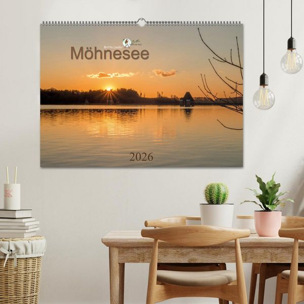 Produktbild: M&ouml;hnesee - das westf&auml;lische Meer (Wandkalender 2026 DIN A2 quer), CALVENDO Monatskalender
