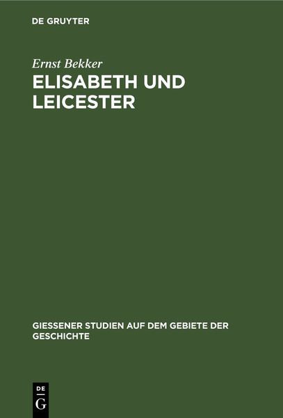 Produktbild: Elisabeth und Leicester