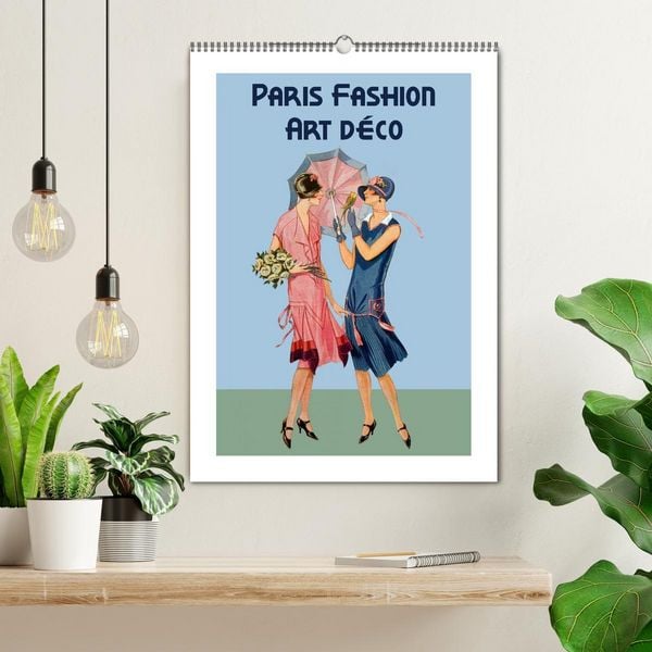 Produktbild: Paris Fashion Art d&eacute;co (Wandkalender 2026 DIN A2 hoch), CALVENDO Monatskalender