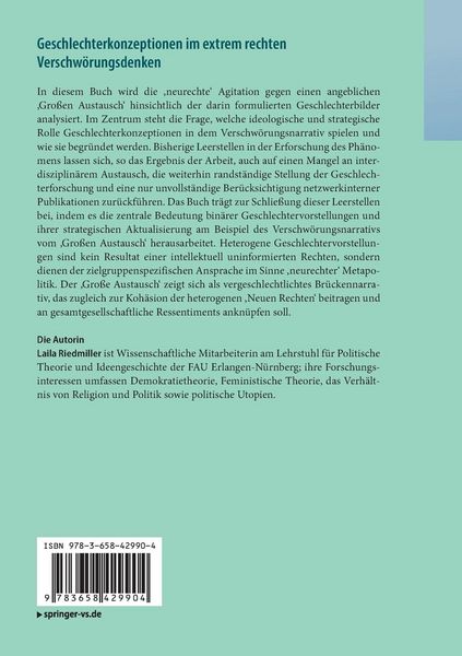 Produktbild: Geschlechterkonzeptionen im extrem rechten Verschw&ouml;rungsdenken