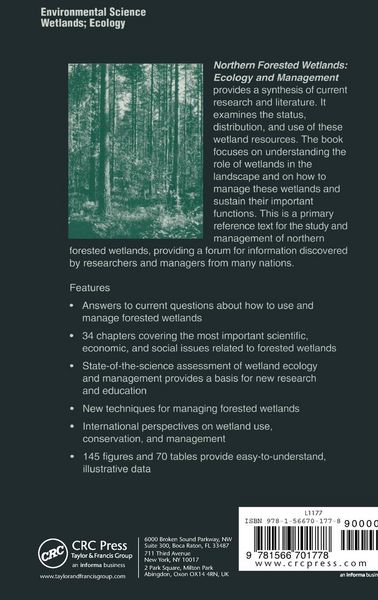 Produktbild: Northern Forested Wetlands Ecology and Management