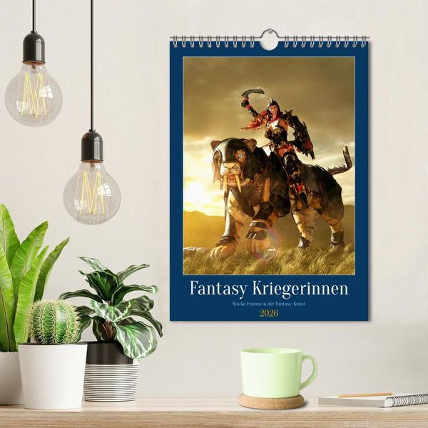 Produktbild: Fantasy Kriegerinnen (Wandkalender 2026 DIN A4 hoch), CALVENDO Monatskalender