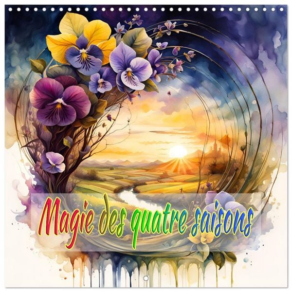 Magie des quatre saisons (Calendrier mural carré 2026 30x30 cm) Calendrier double avec une page pour vos prises de notes
