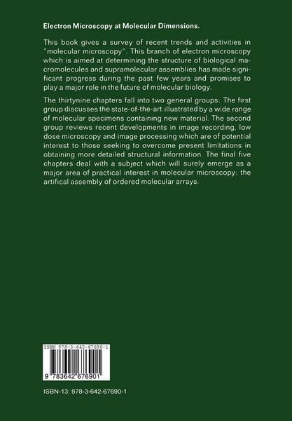 Produktbild: Electron Microscopy at Molecular Dimensions